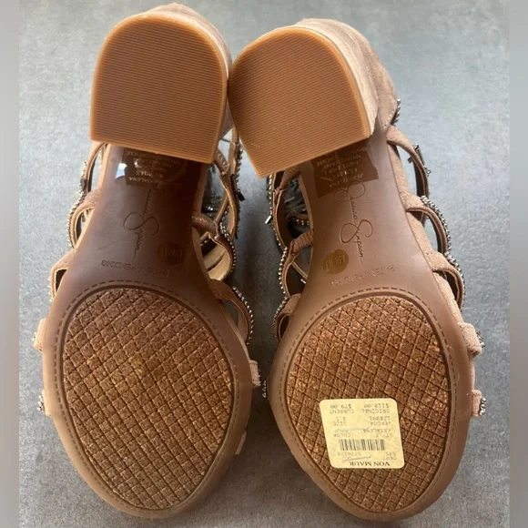 Jessica Simpson Strappy Platform Sandals with Chains… - Picture 9 of 9